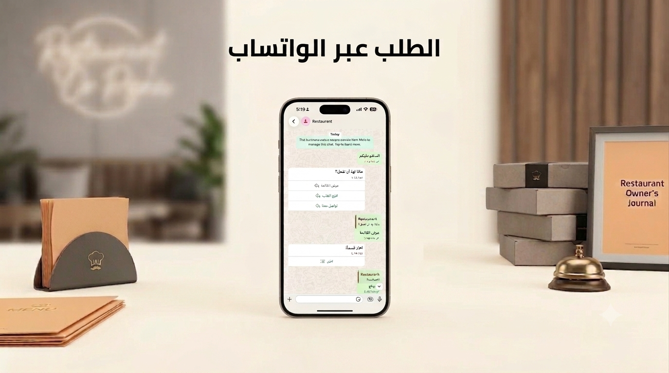 الطلب عبر واتساب